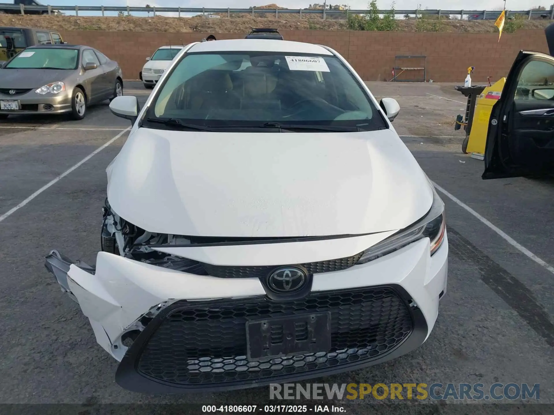 12 fotografías del automóvil dañado JTDEPRAE7LJ032961 TOYOTA COROLLA 2020