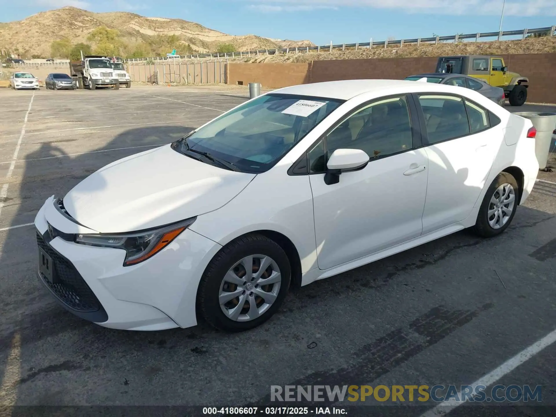14 fotografías del automóvil dañado JTDEPRAE7LJ032961 TOYOTA COROLLA 2020