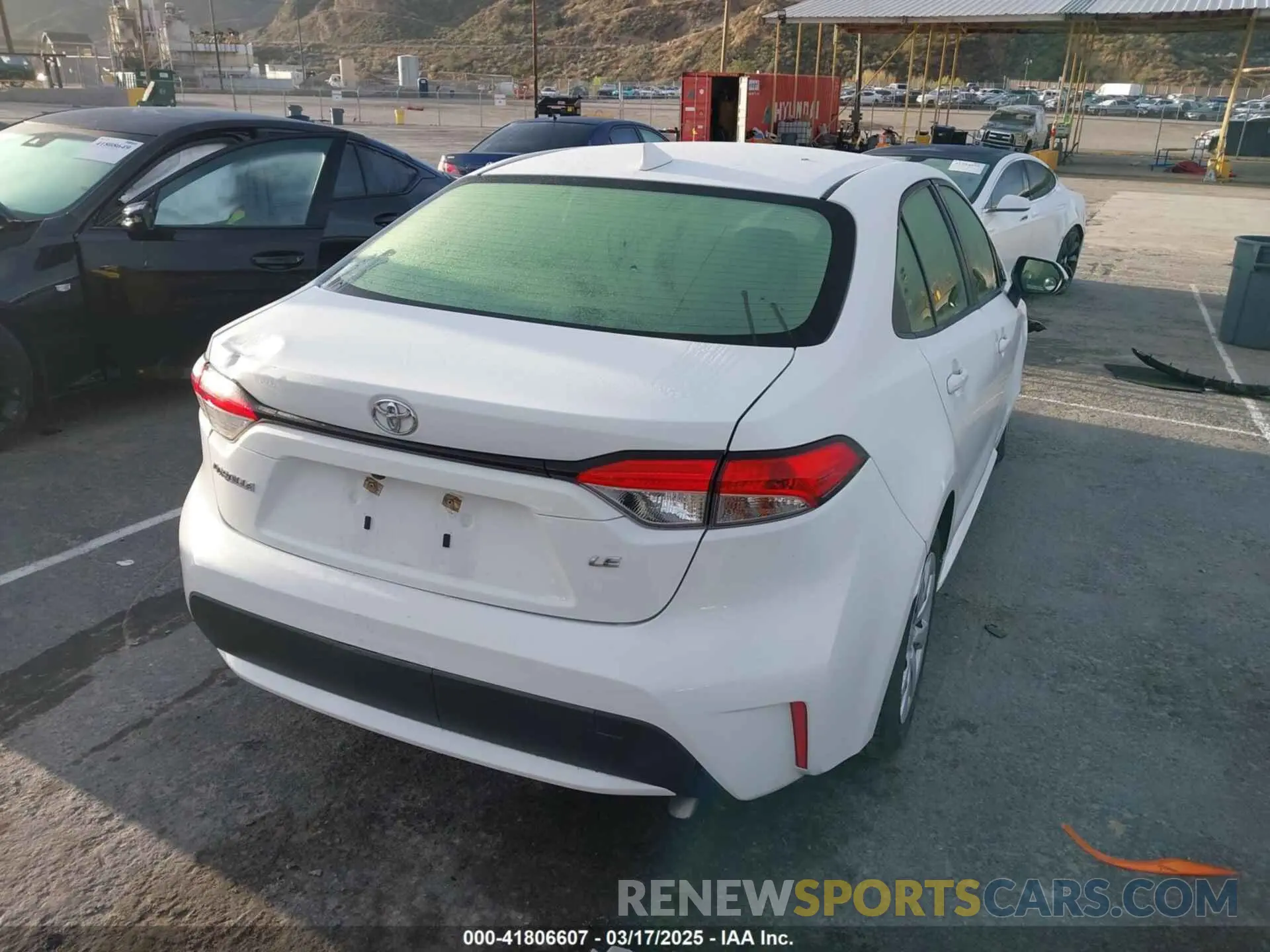4 fotografías del automóvil dañado JTDEPRAE7LJ032961 TOYOTA COROLLA 2020