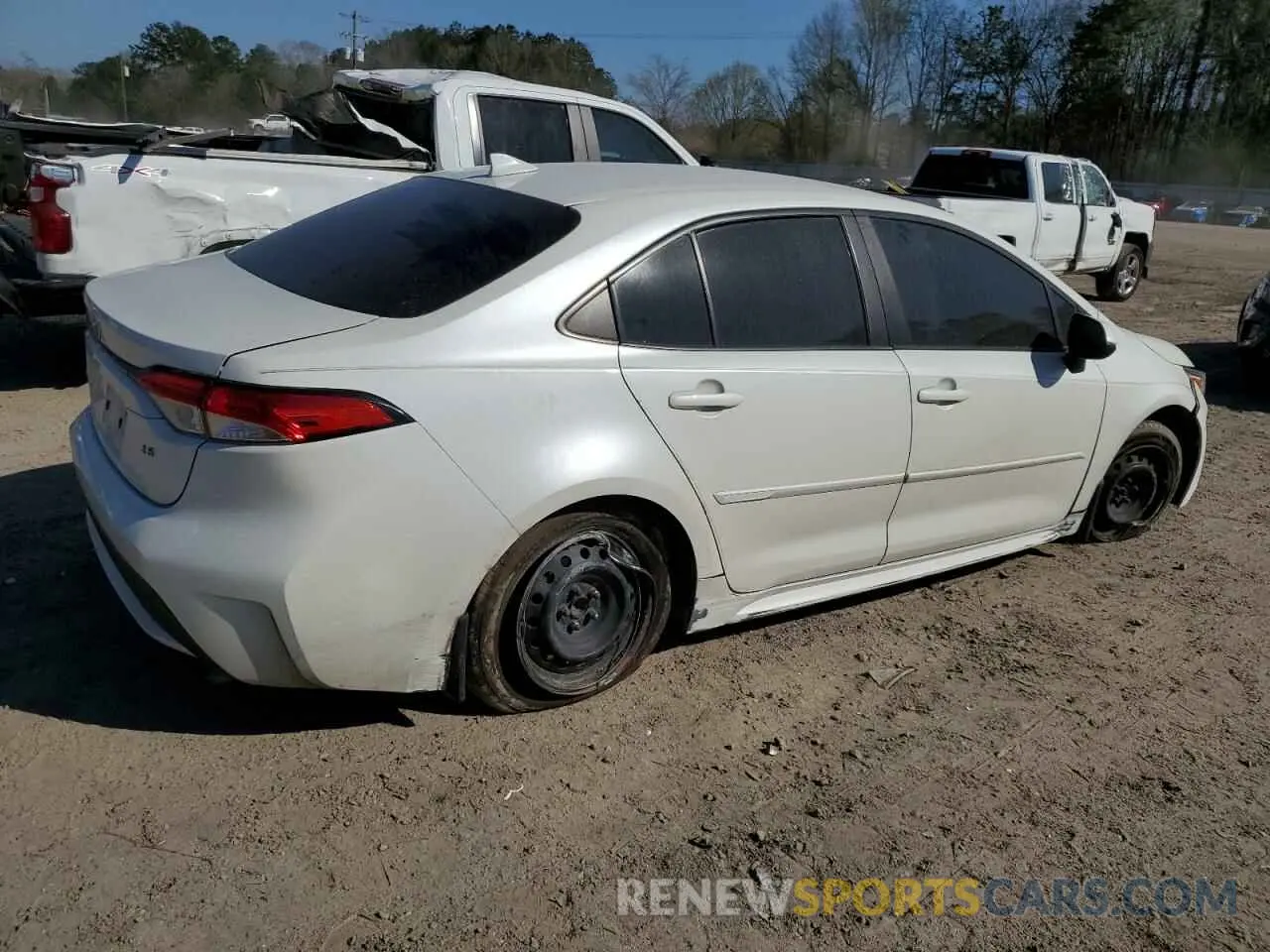 3 fotografías del automóvil dañado JTDEPRAE7LJ034550 TOYOTA COROLLA 2020