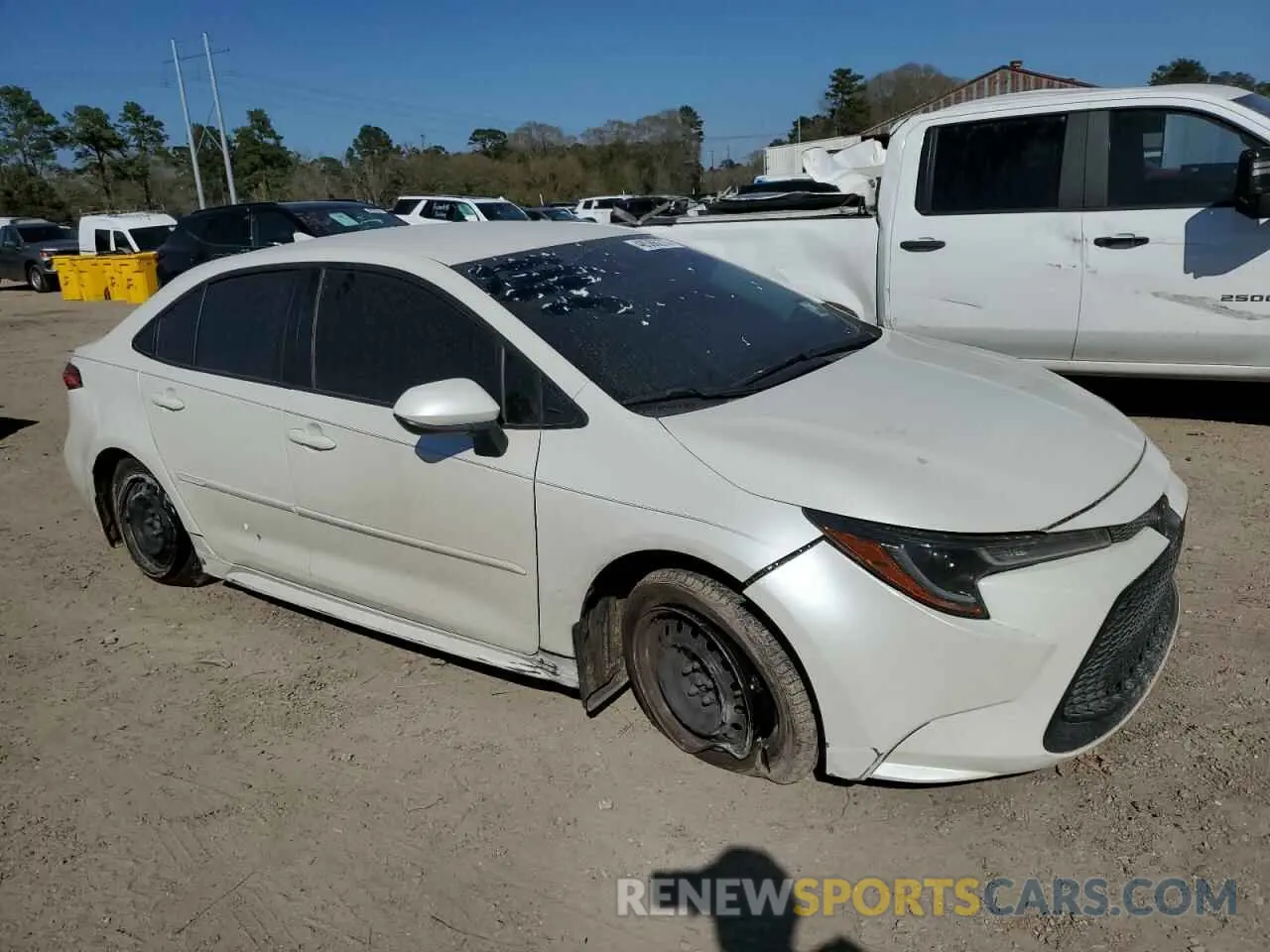 4 fotografías del automóvil dañado JTDEPRAE7LJ034550 TOYOTA COROLLA 2020