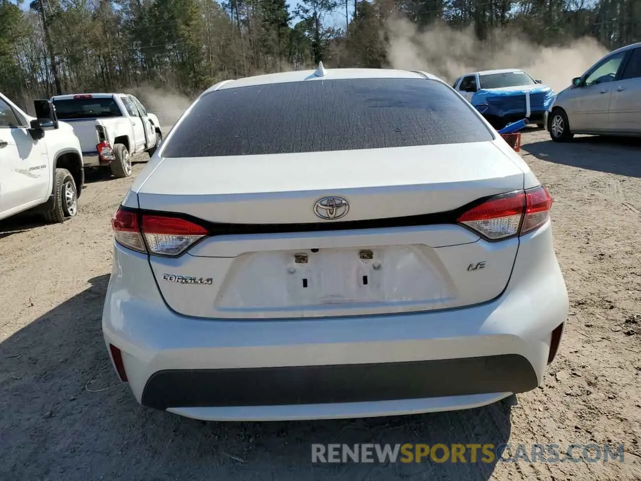 6 fotografías del automóvil dañado JTDEPRAE7LJ034550 TOYOTA COROLLA 2020