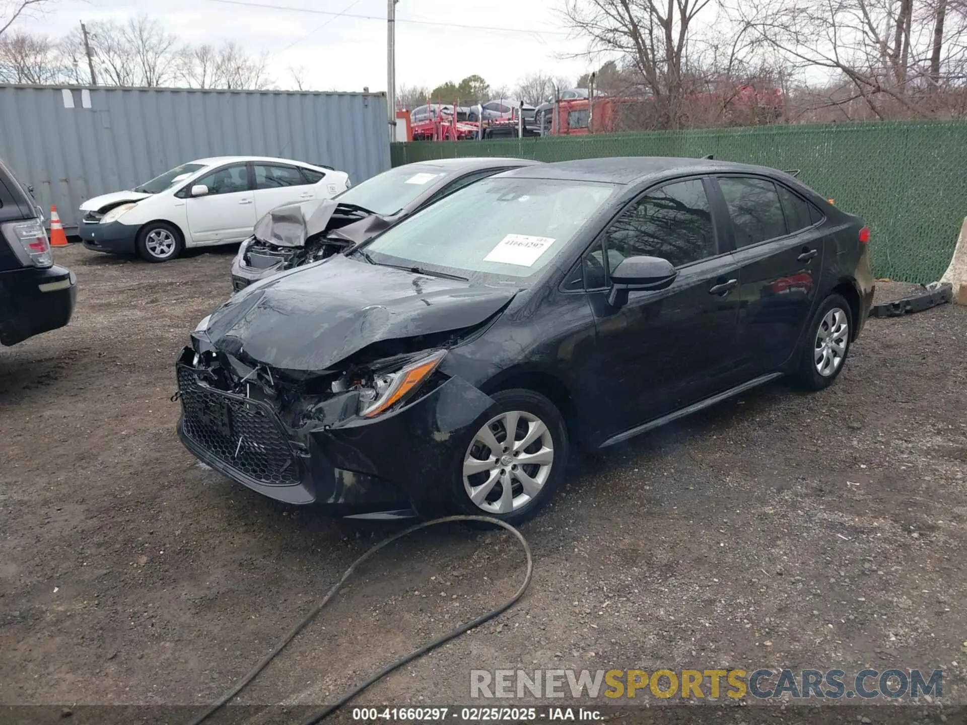 2 fotografías del automóvil dañado JTDEPRAE7LJ037271 TOYOTA COROLLA 2020