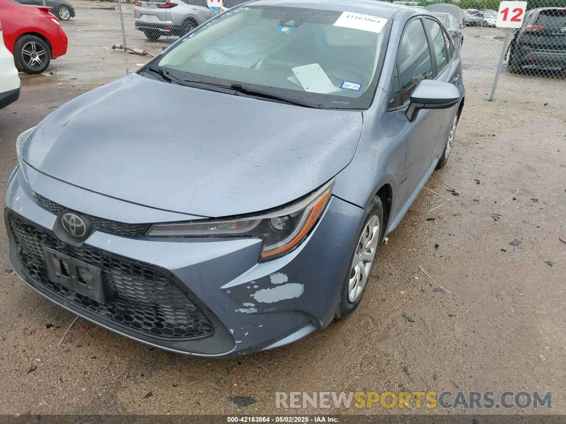 2 fotografías del automóvil dañado JTDEPRAE7LJ038663 TOYOTA COROLLA 2020