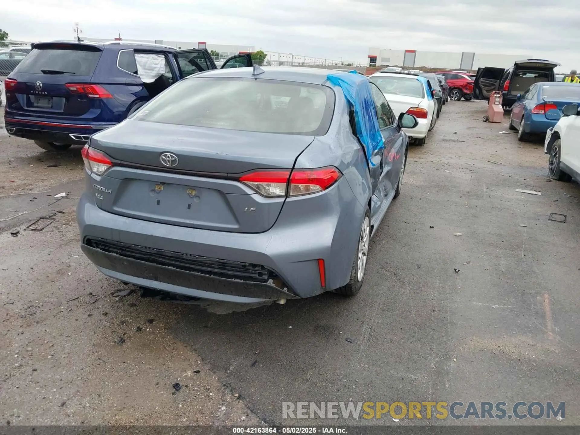 4 fotografías del automóvil dañado JTDEPRAE7LJ038663 TOYOTA COROLLA 2020