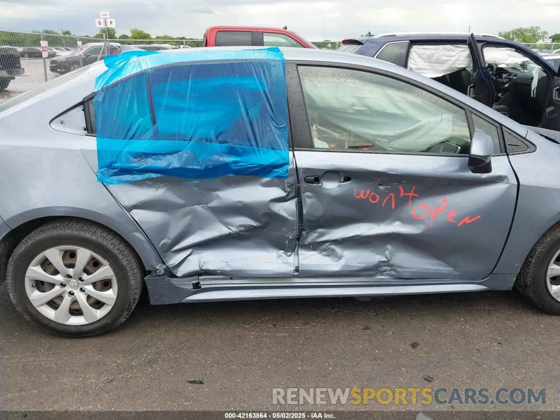 6 fotografías del automóvil dañado JTDEPRAE7LJ038663 TOYOTA COROLLA 2020