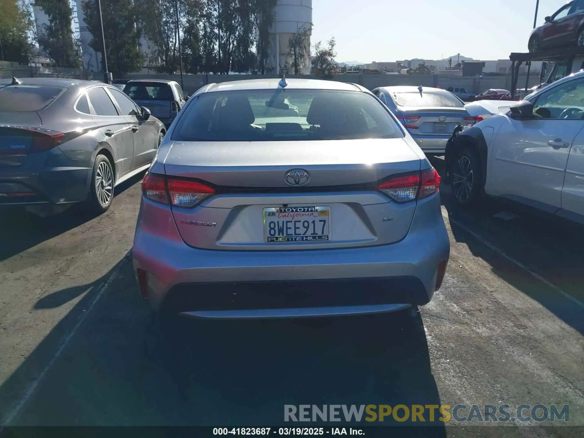 16 fotografías del automóvil dañado JTDEPRAE7LJ042812 TOYOTA COROLLA 2020
