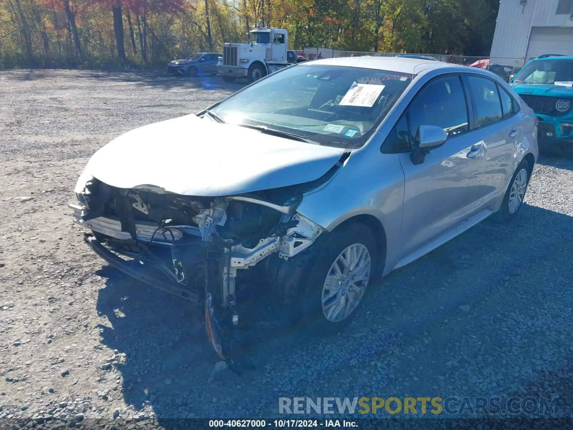 2 fotografías del automóvil dañado JTDEPRAE7LJ043345 TOYOTA COROLLA 2020