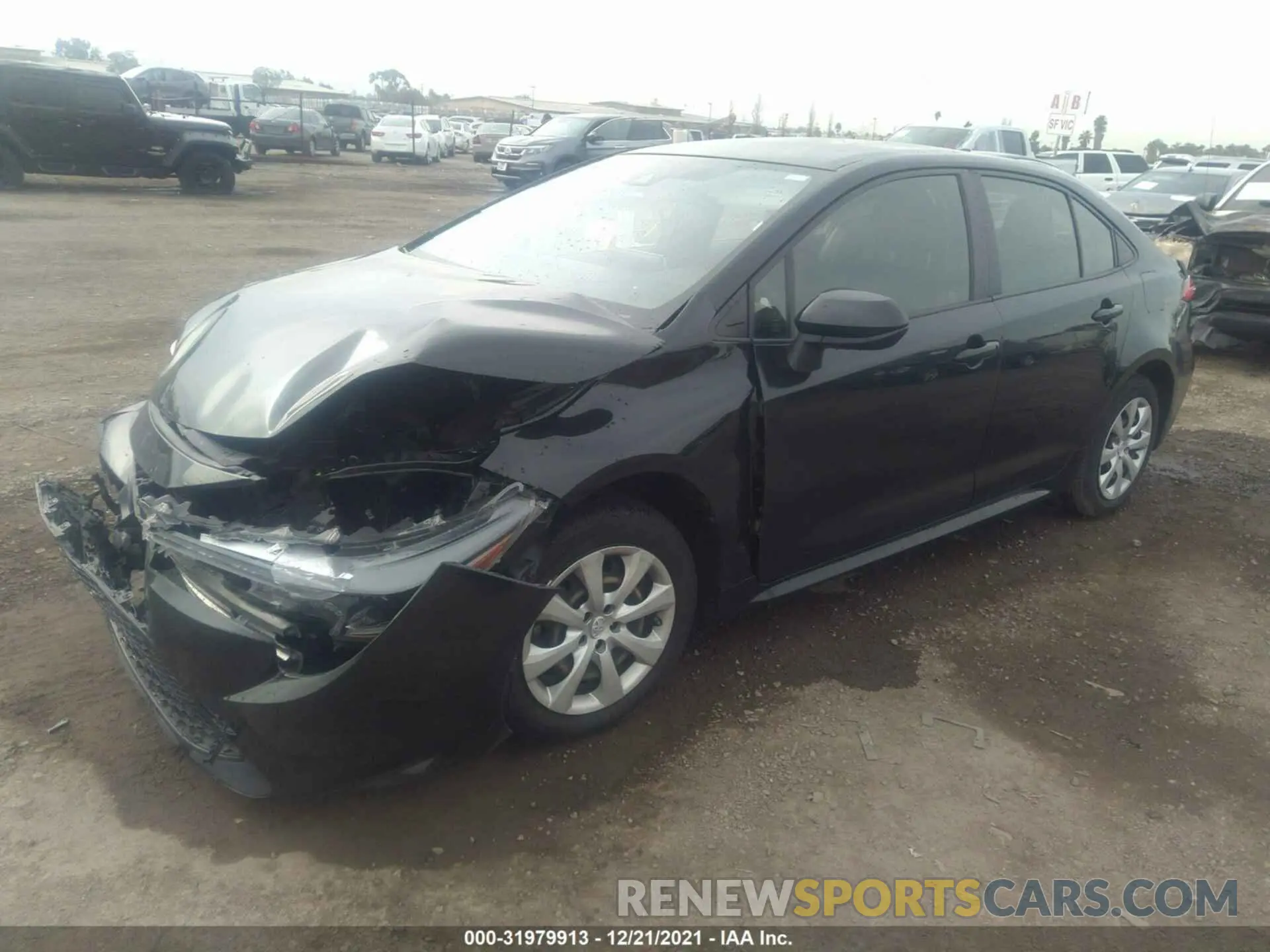 2 fotografías del automóvil dañado JTDEPRAE7LJ044012 TOYOTA COROLLA 2020
