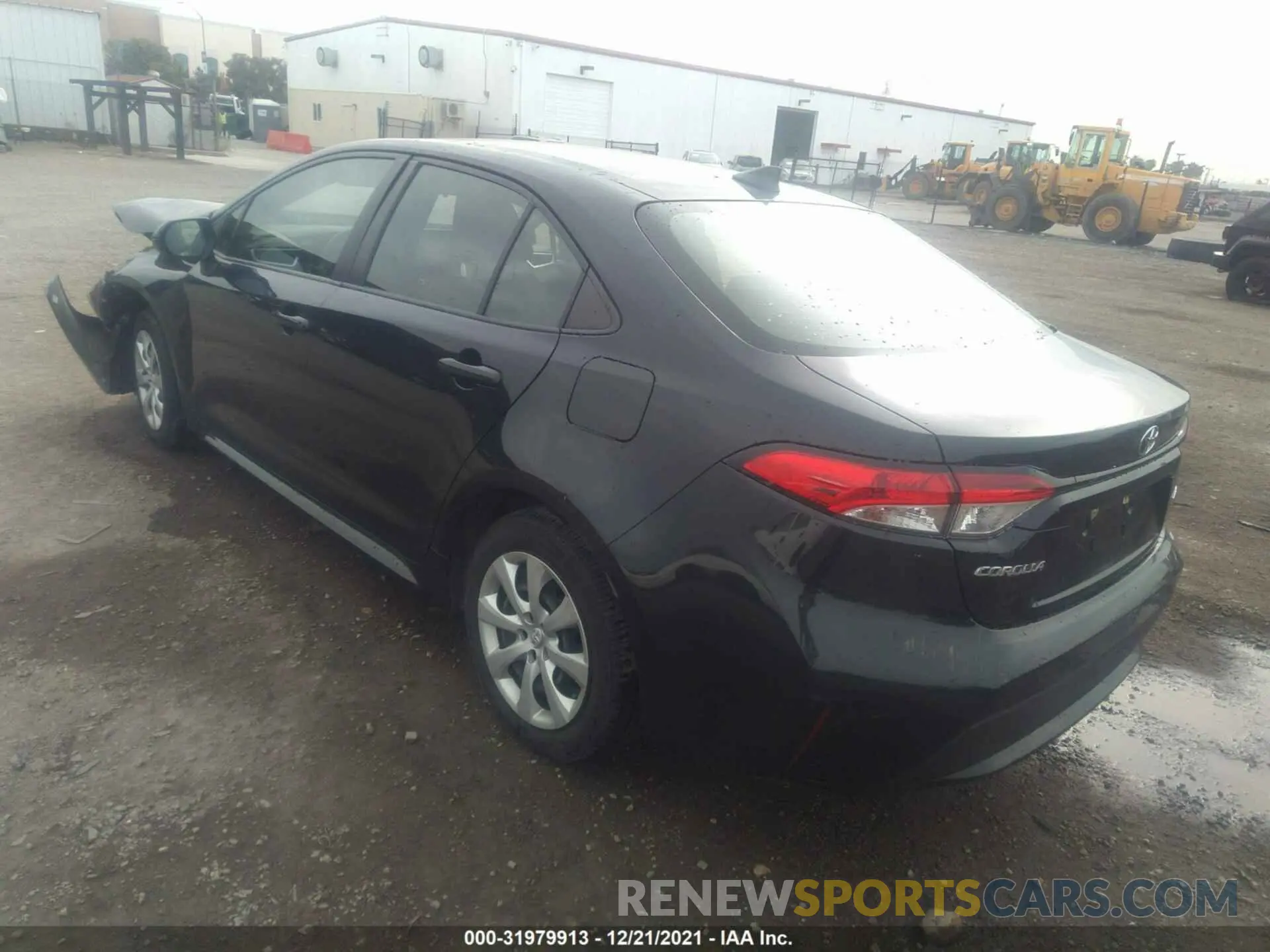 3 fotografías del automóvil dañado JTDEPRAE7LJ044012 TOYOTA COROLLA 2020