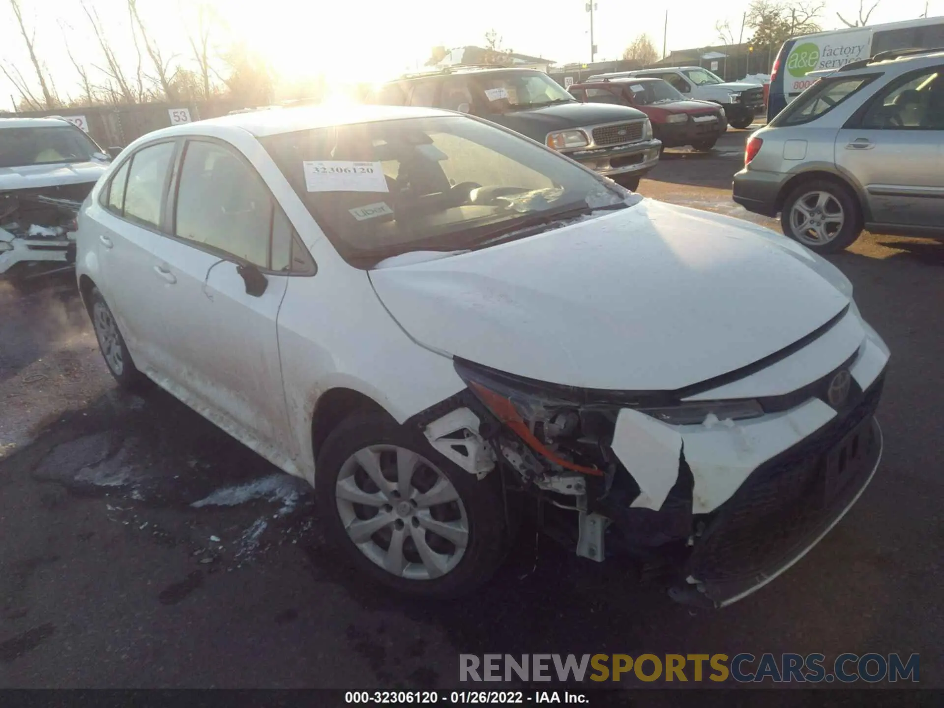 1 fotografías del automóvil dañado JTDEPRAE7LJ045077 TOYOTA COROLLA 2020