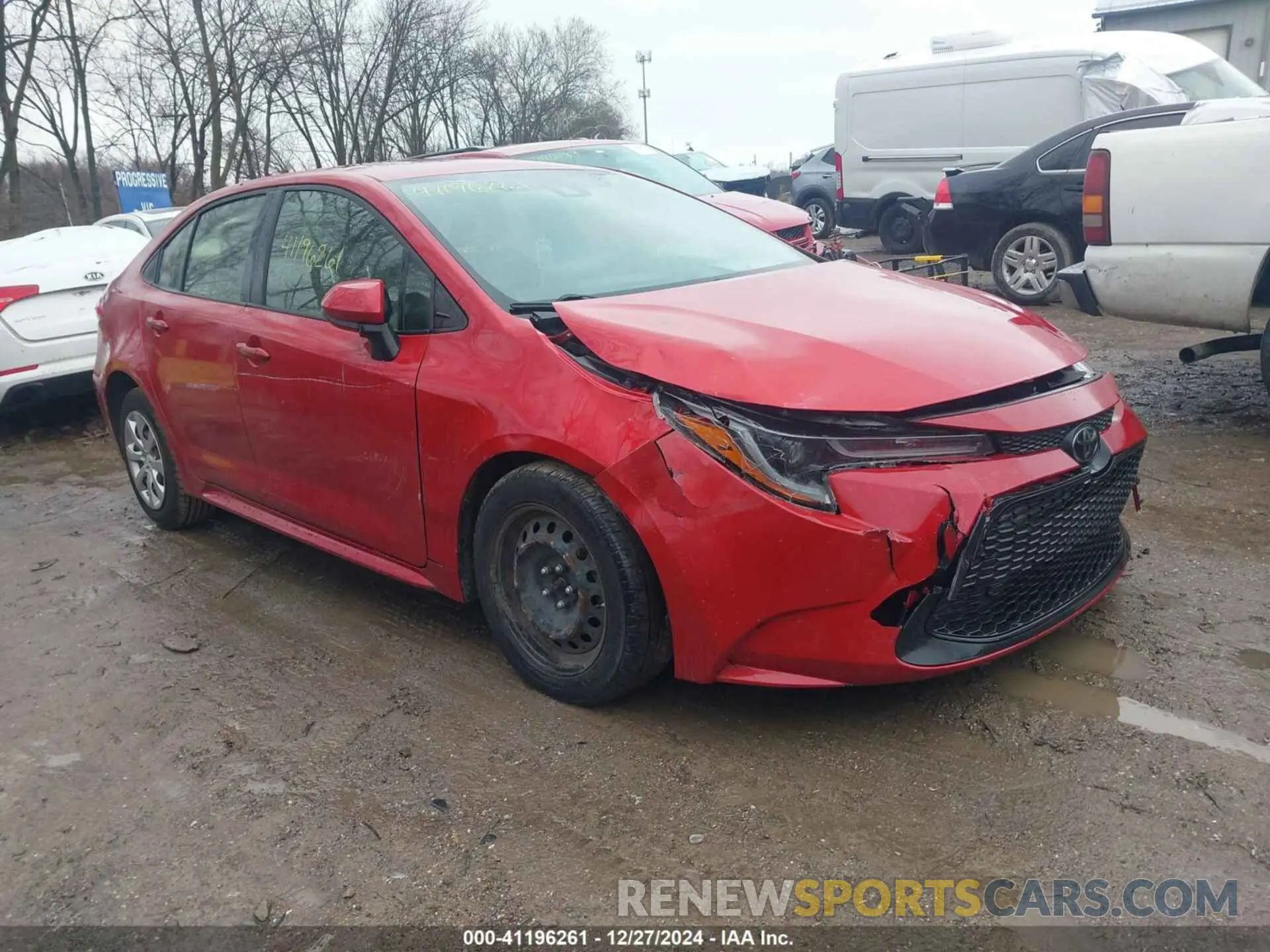 1 fotografías del automóvil dañado JTDEPRAE7LJ046665 TOYOTA COROLLA 2020