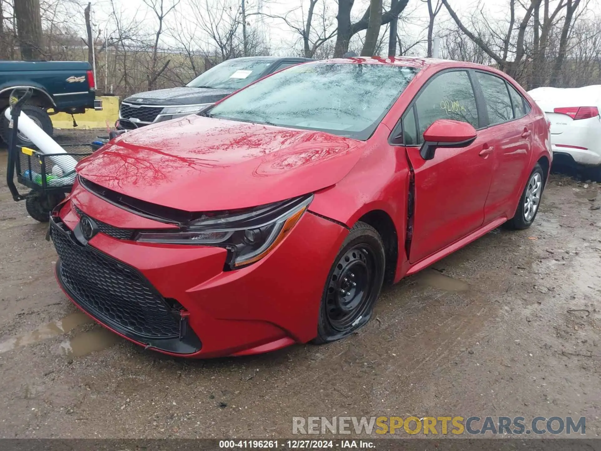 2 fotografías del automóvil dañado JTDEPRAE7LJ046665 TOYOTA COROLLA 2020
