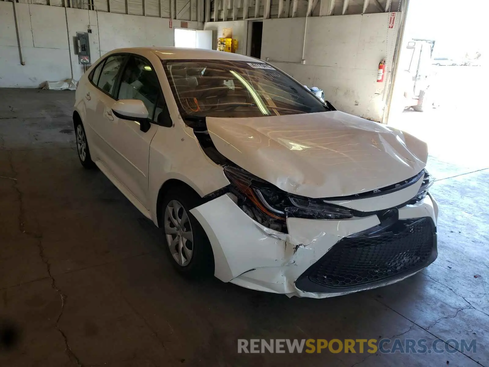 1 fotografías del automóvil dañado JTDEPRAE7LJ049243 TOYOTA COROLLA 2020