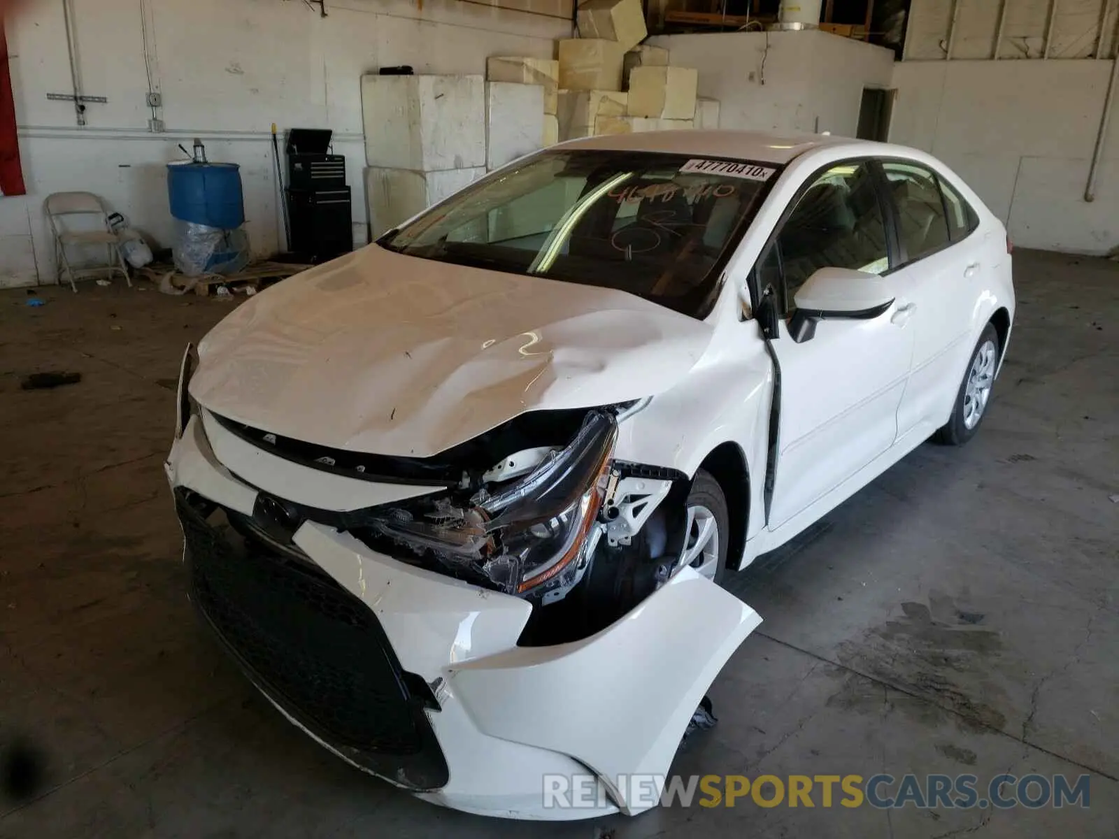 2 fotografías del automóvil dañado JTDEPRAE7LJ049243 TOYOTA COROLLA 2020