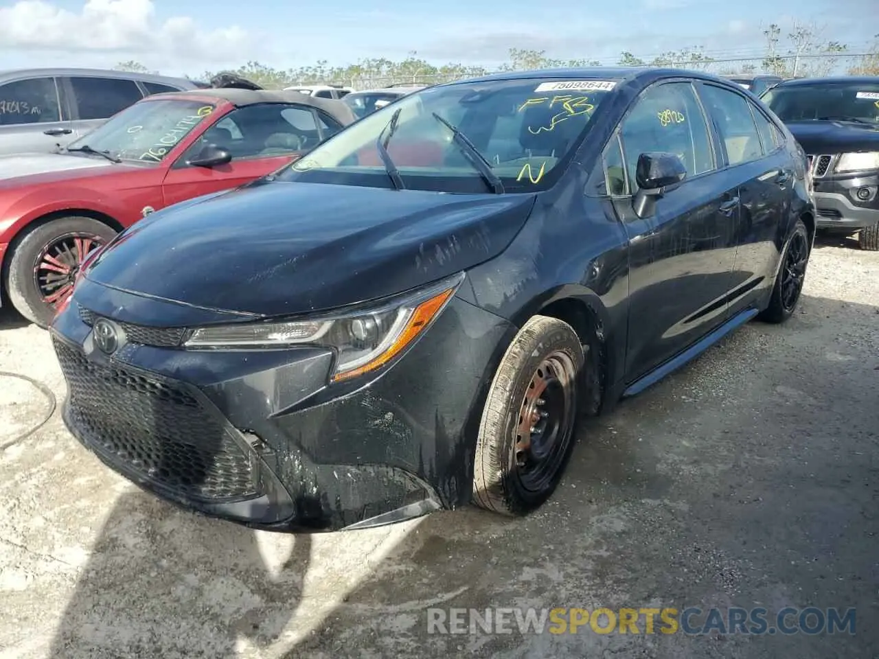 1 fotografías del automóvil dañado JTDEPRAE7LJ052627 TOYOTA COROLLA 2020