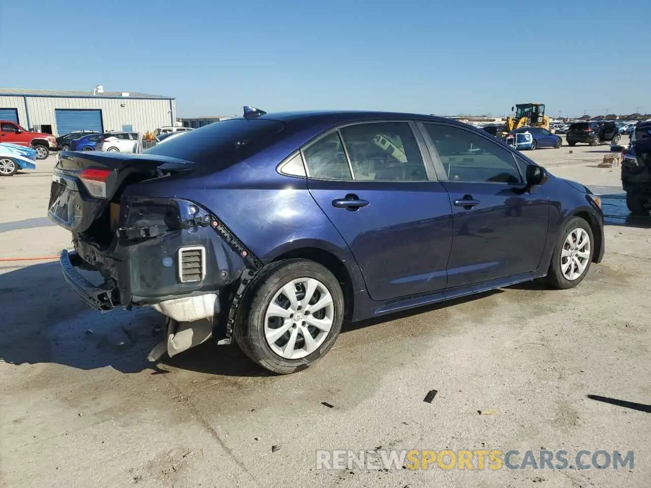 3 fotografías del automóvil dañado JTDEPRAE7LJ060937 TOYOTA COROLLA 2020
