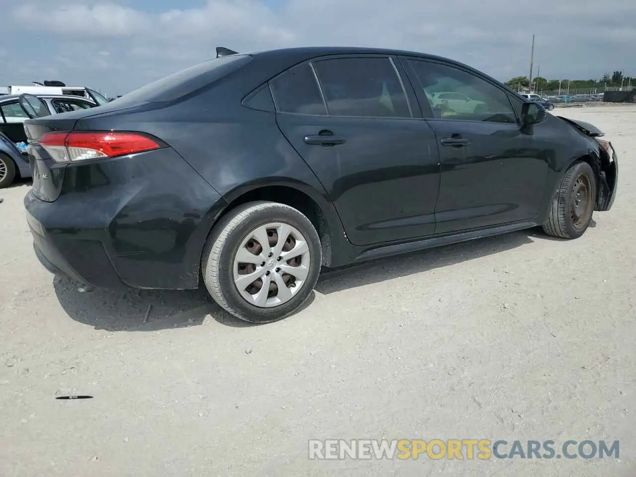 3 fotografías del automóvil dañado JTDEPRAE7LJ060999 TOYOTA COROLLA 2020