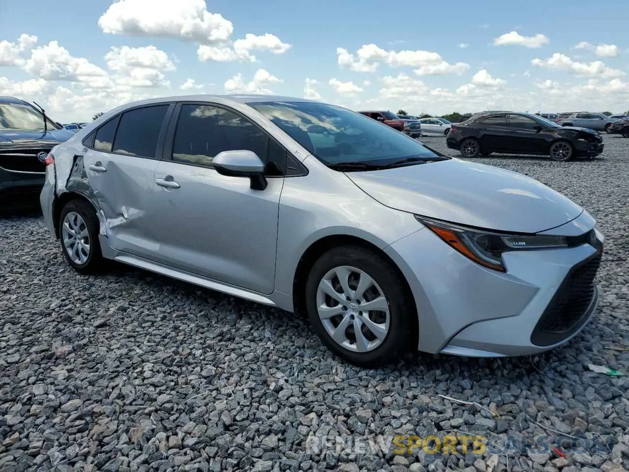 4 fotografías del automóvil dañado JTDEPRAE7LJ068875 TOYOTA COROLLA 2020