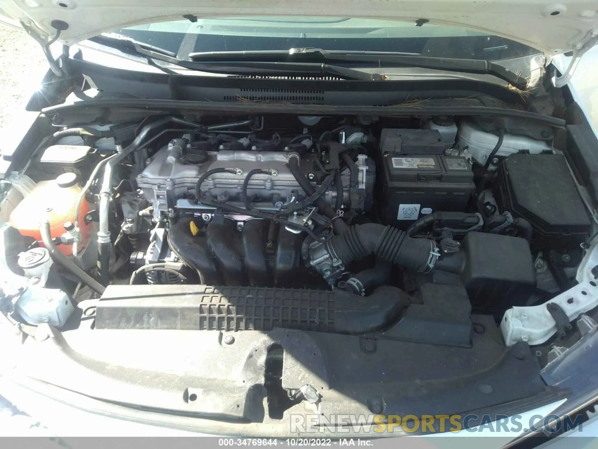 10 fotografías del automóvil dañado JTDEPRAE7LJ069752 TOYOTA COROLLA 2020