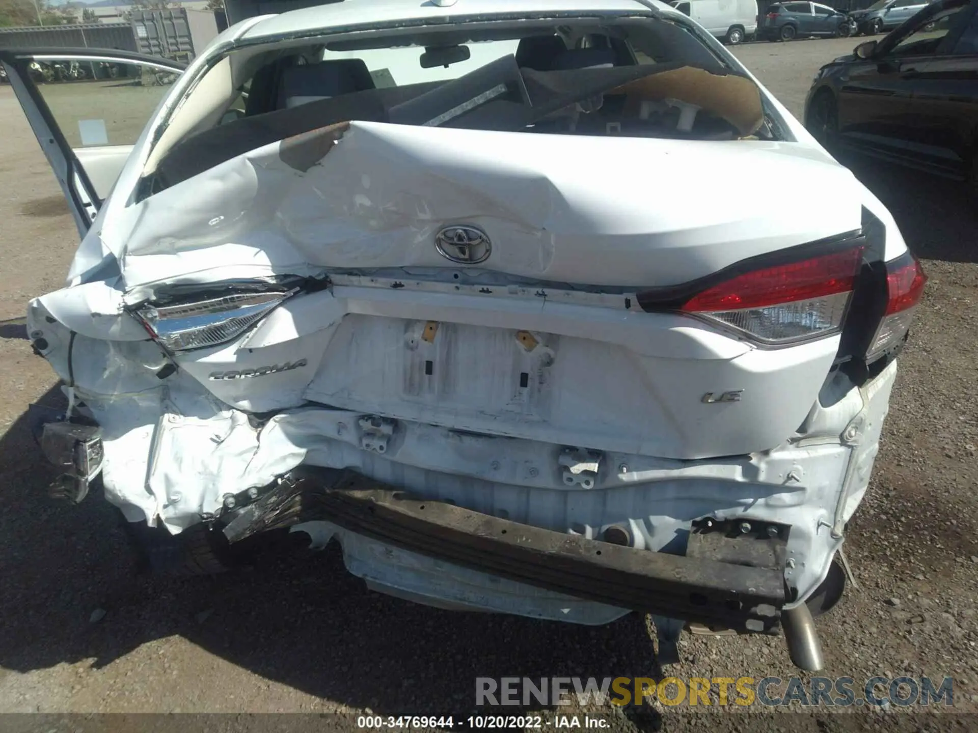 6 fotografías del automóvil dañado JTDEPRAE7LJ069752 TOYOTA COROLLA 2020