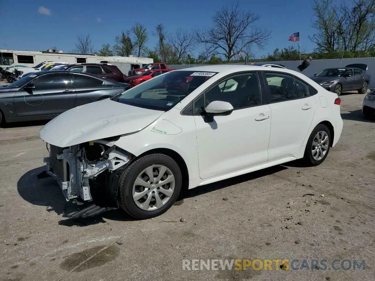 1 fotografías del automóvil dañado JTDEPRAE7LJ078550 TOYOTA COROLLA 2020
