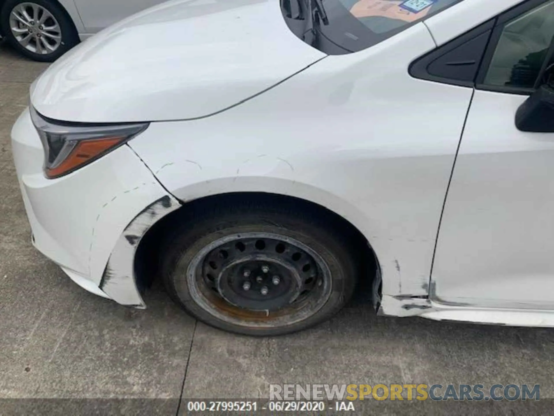 9 fotografías del automóvil dañado JTDEPRAE7LJ085367 TOYOTA COROLLA 2020