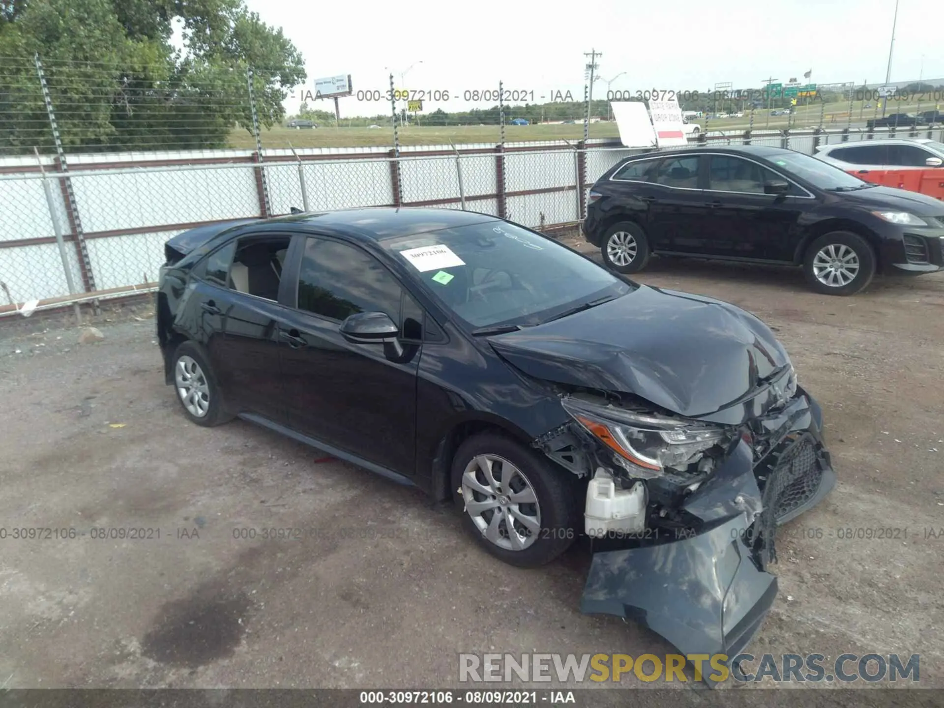 1 fotografías del automóvil dañado JTDEPRAE7LJ086082 TOYOTA COROLLA 2020