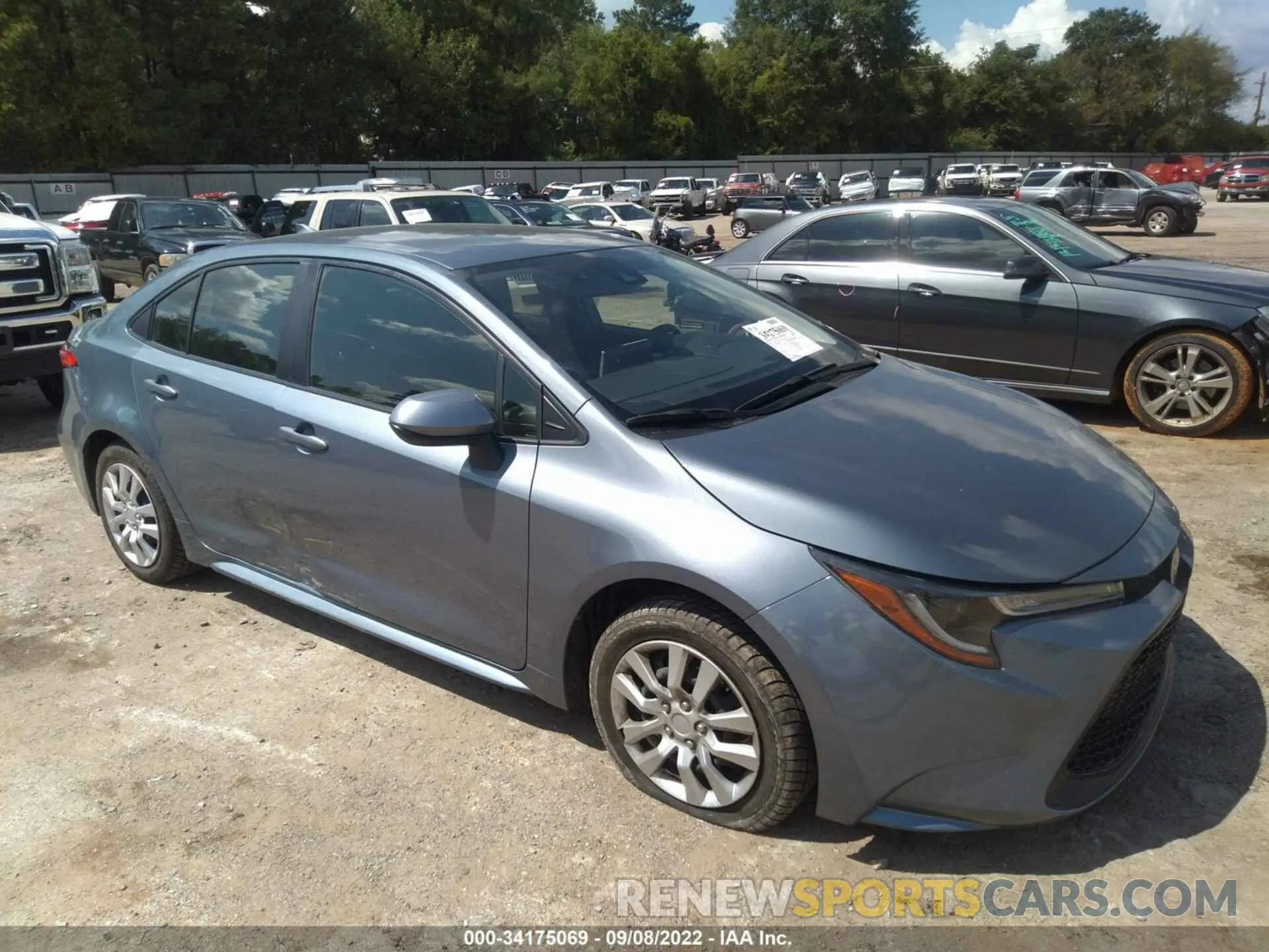 1 fotografías del automóvil dañado JTDEPRAE7LJ086244 TOYOTA COROLLA 2020