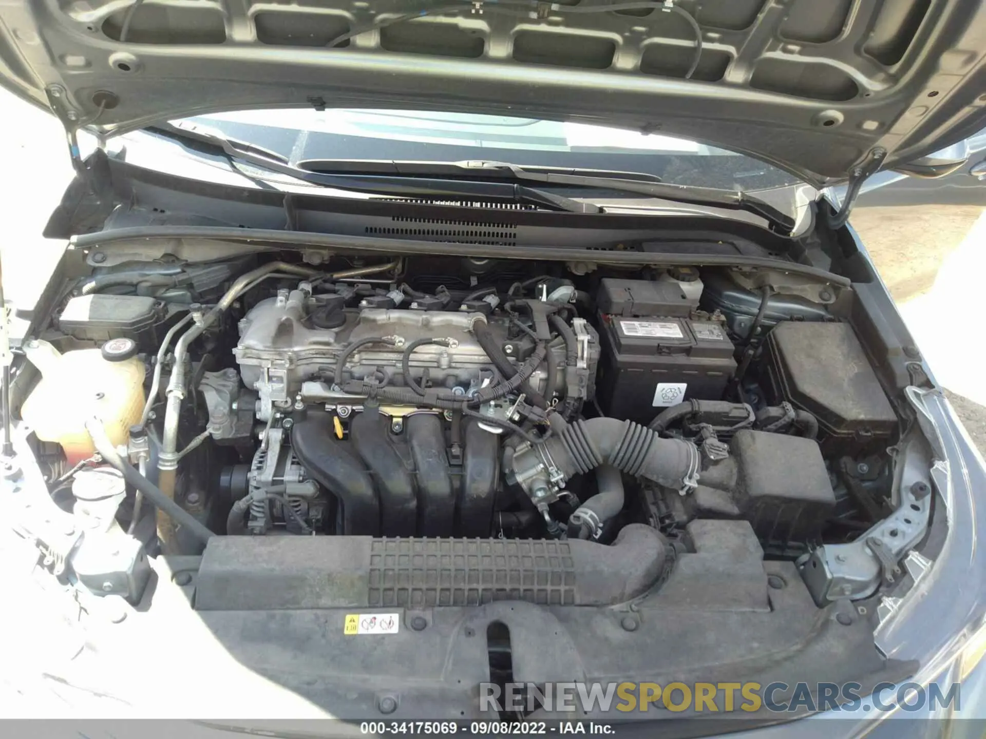 10 fotografías del automóvil dañado JTDEPRAE7LJ086244 TOYOTA COROLLA 2020