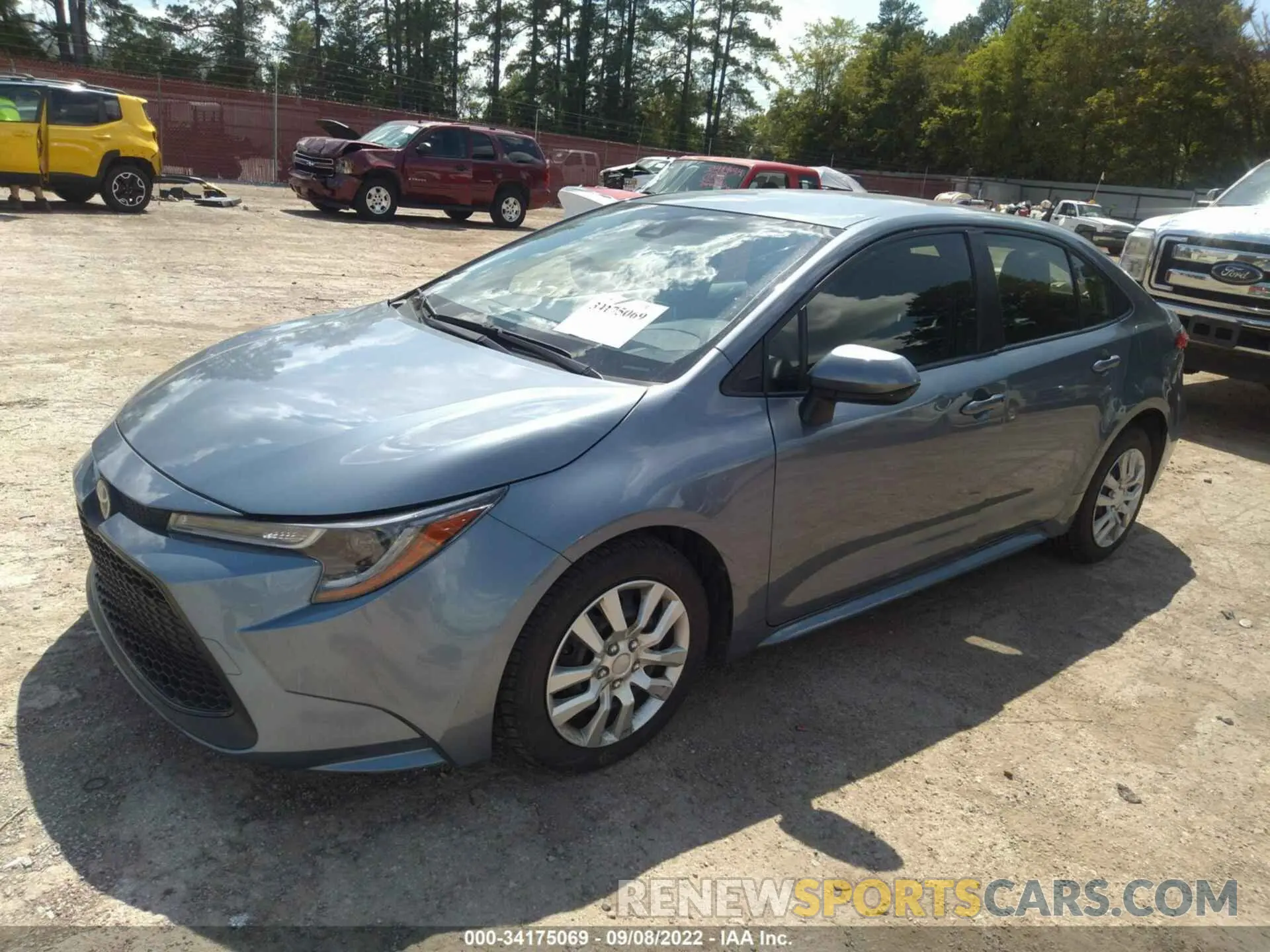 2 fotografías del automóvil dañado JTDEPRAE7LJ086244 TOYOTA COROLLA 2020