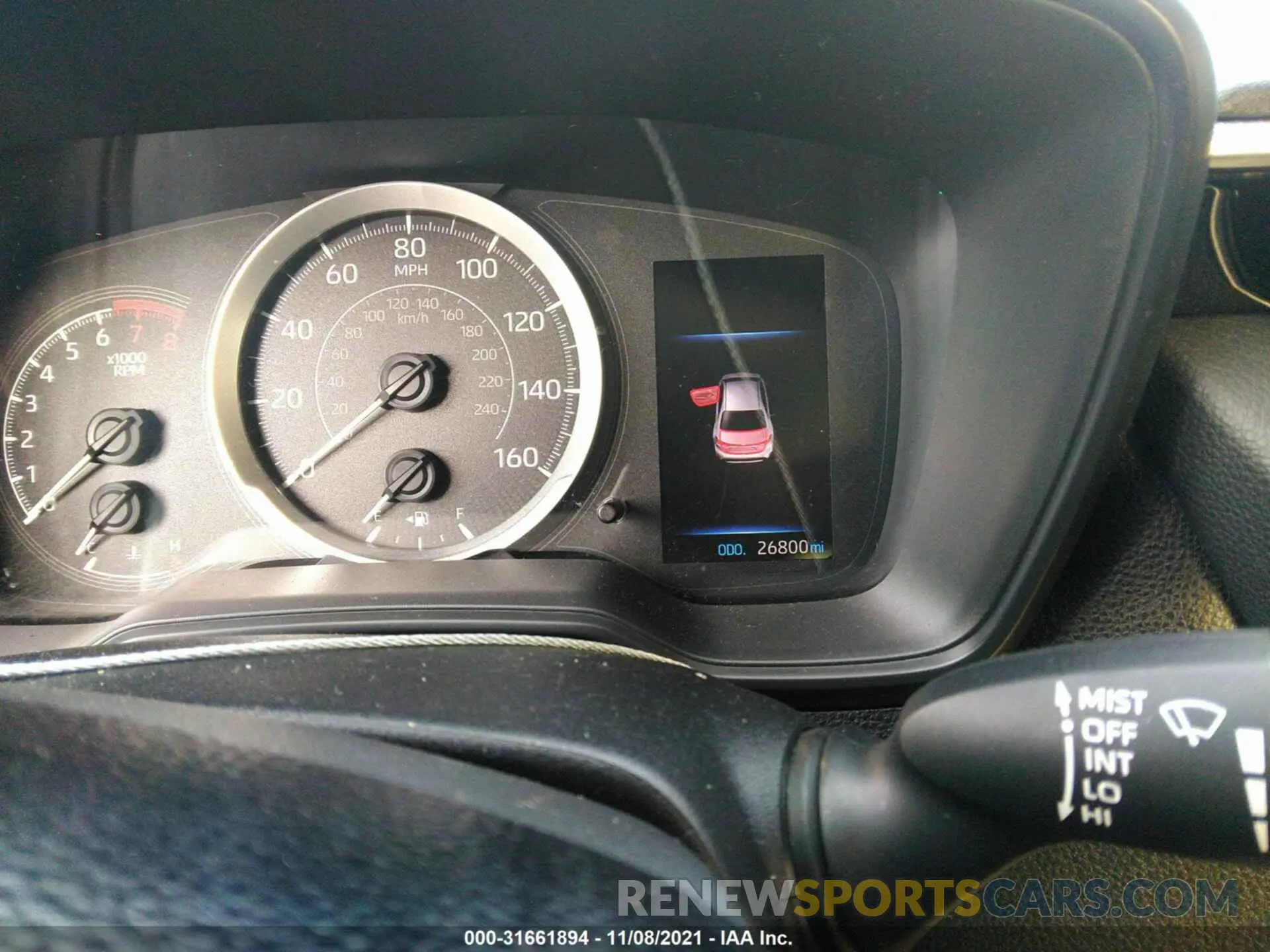 7 fotografías del automóvil dañado JTDEPRAE7LJ090200 TOYOTA COROLLA 2020