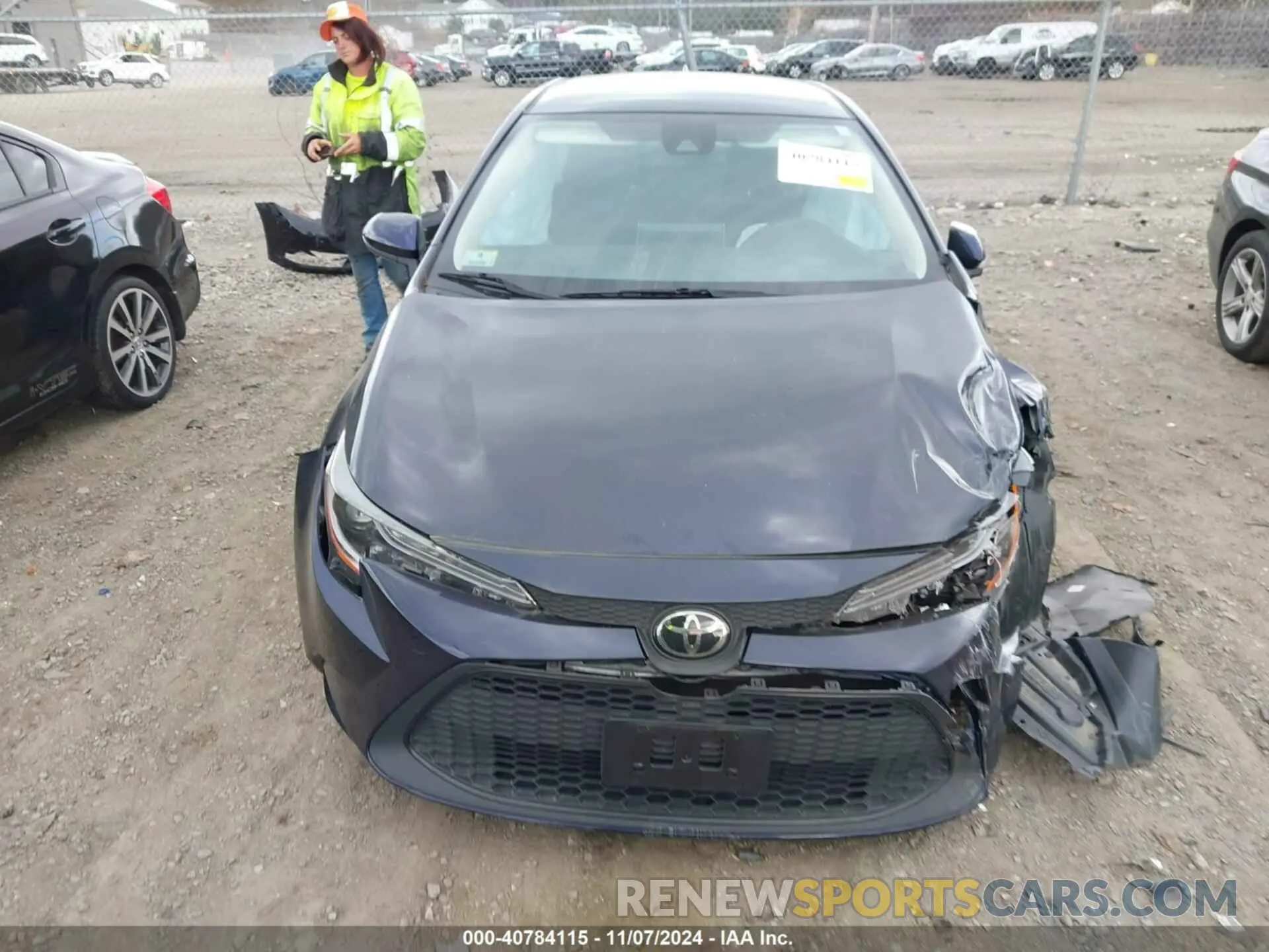 12 fotografías del automóvil dañado JTDEPRAE7LJ091038 TOYOTA COROLLA 2020