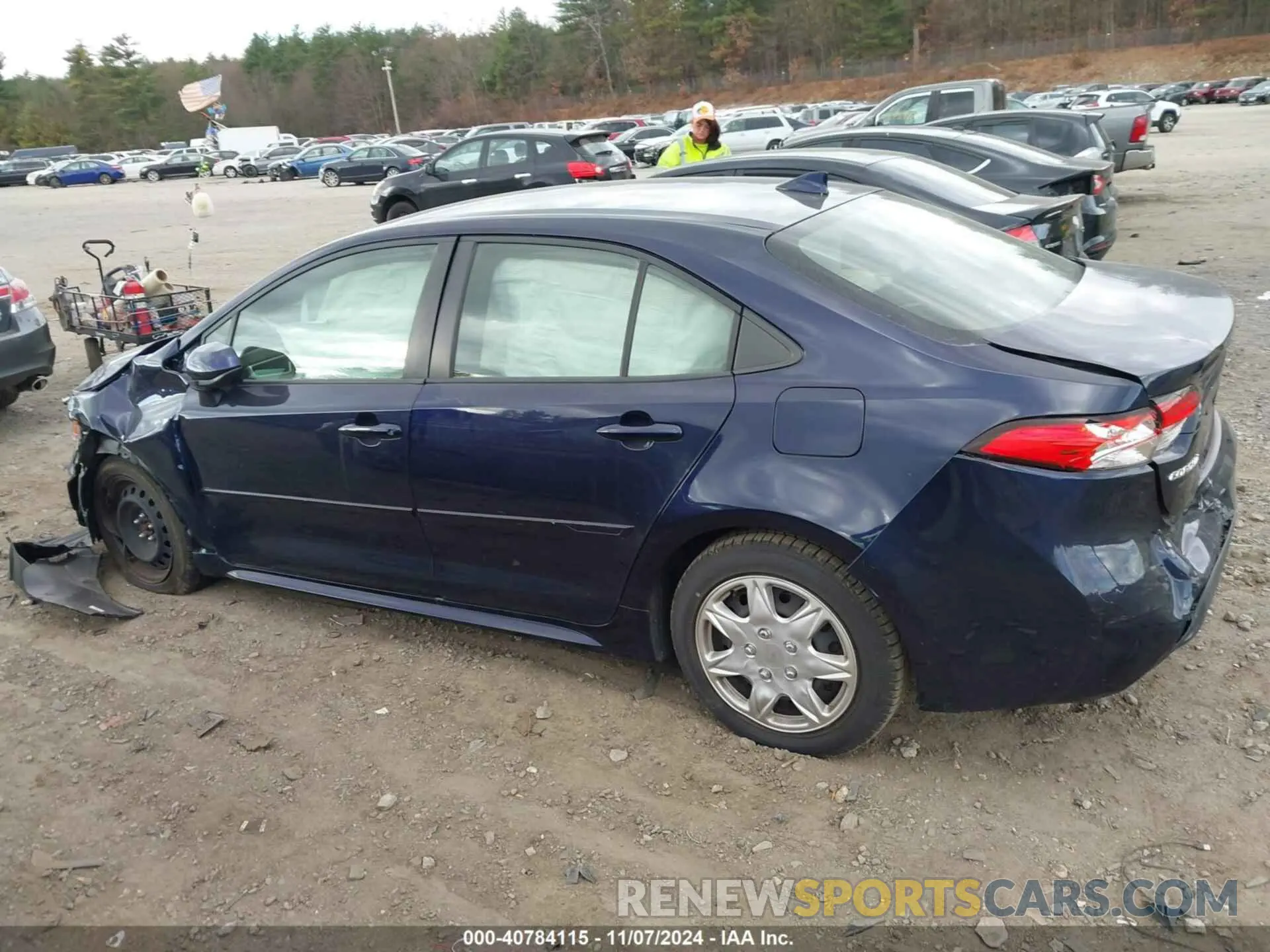 14 fotografías del automóvil dañado JTDEPRAE7LJ091038 TOYOTA COROLLA 2020