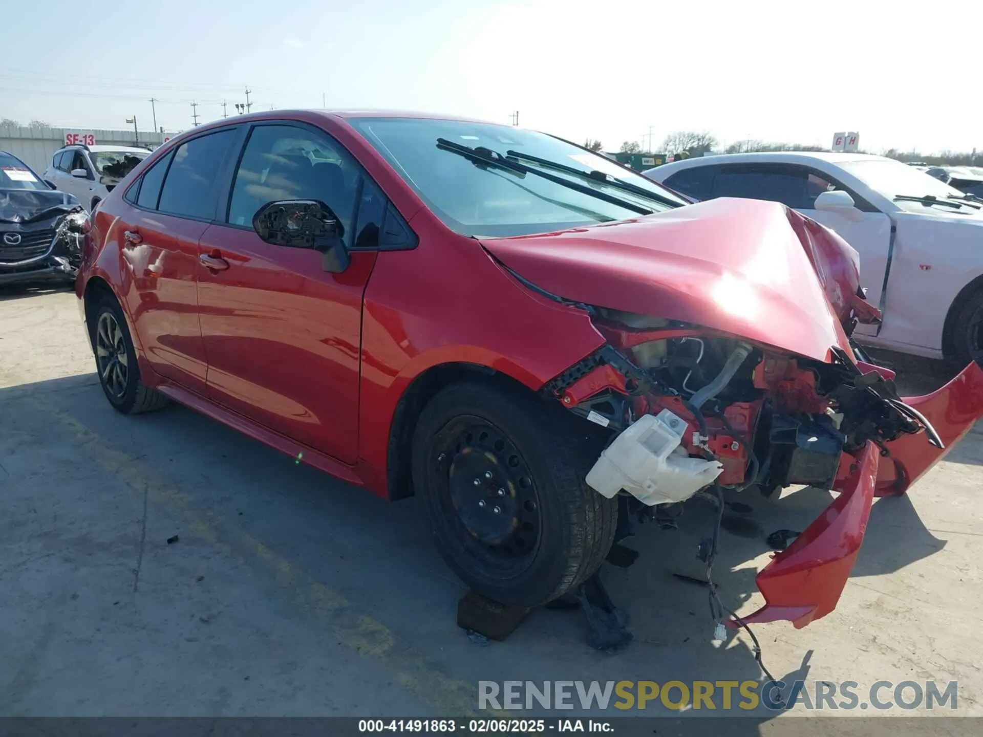 1 fotografías del automóvil dañado JTDEPRAE7LJ094540 TOYOTA COROLLA 2020