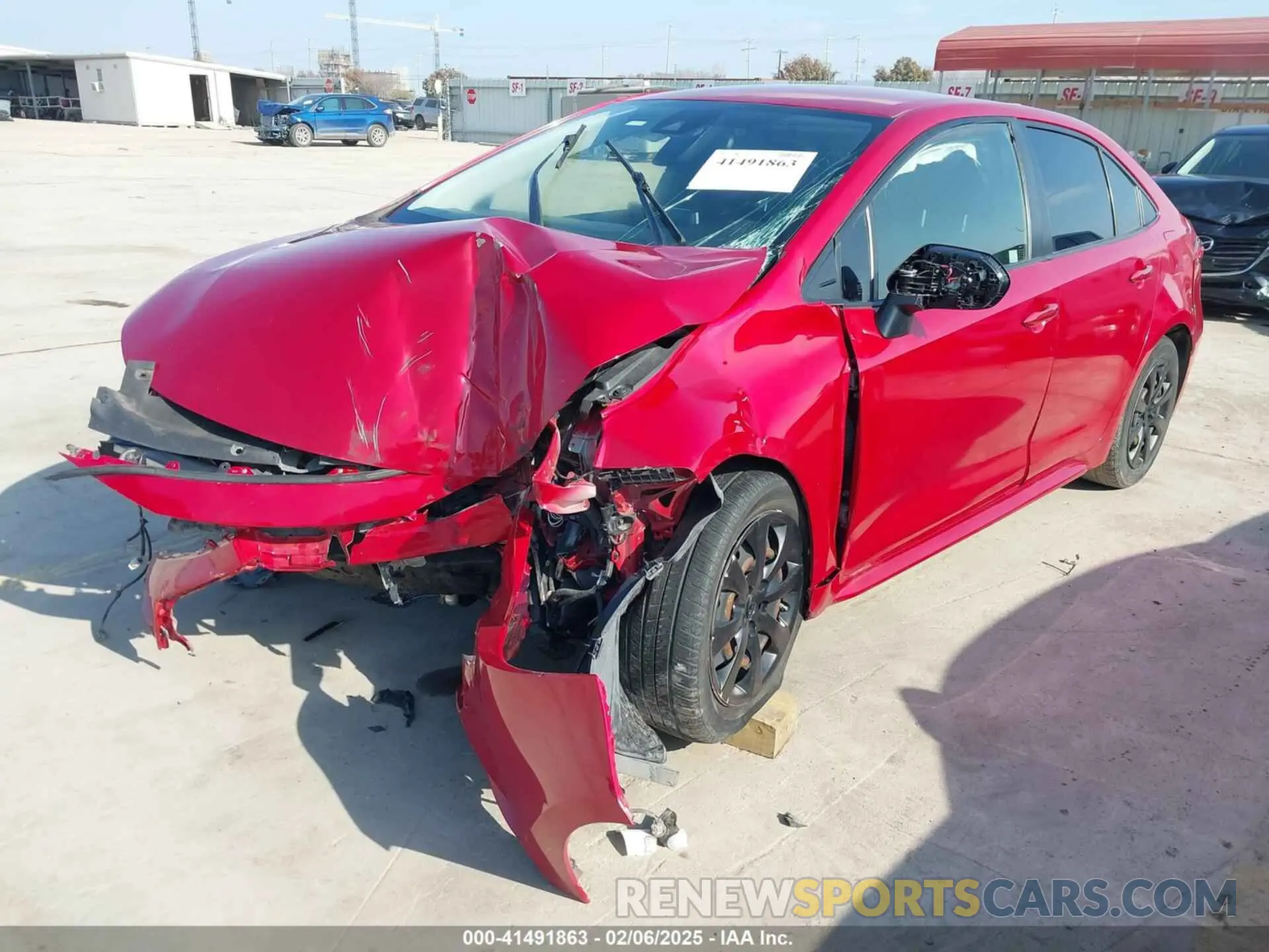 2 fotografías del automóvil dañado JTDEPRAE7LJ094540 TOYOTA COROLLA 2020