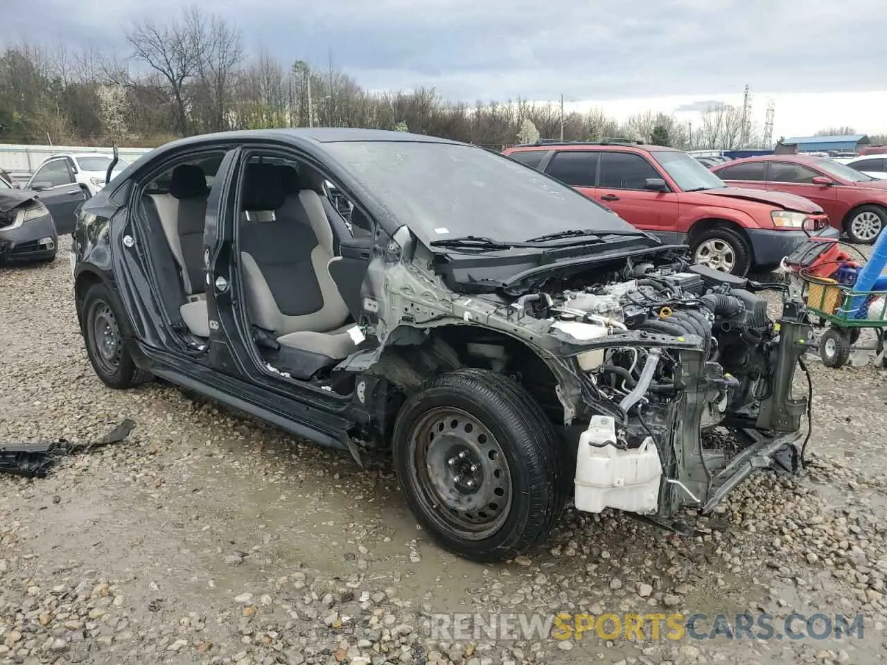 4 fotografías del automóvil dañado JTDEPRAE7LJ095557 TOYOTA COROLLA 2020