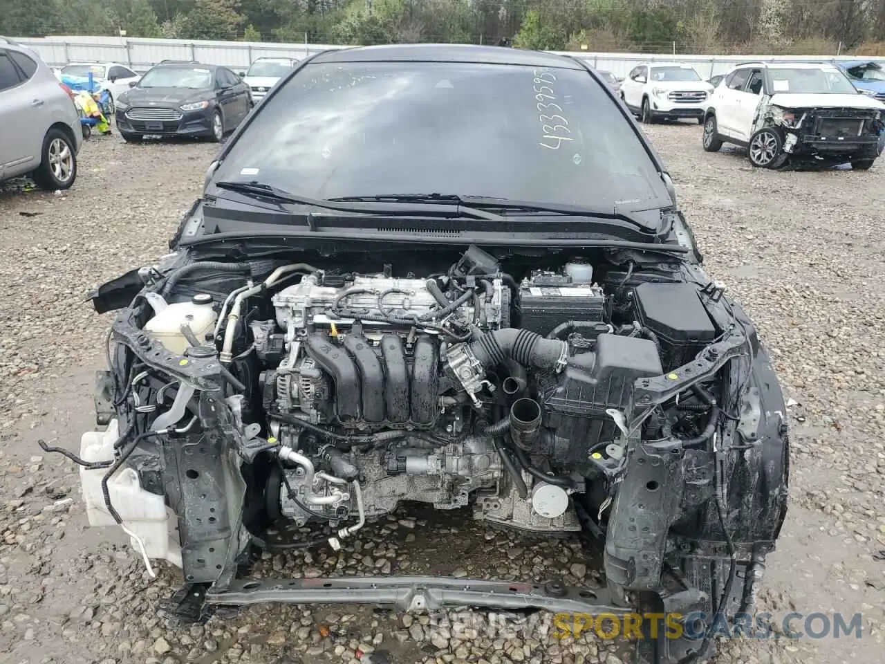 5 fotografías del automóvil dañado JTDEPRAE7LJ095557 TOYOTA COROLLA 2020