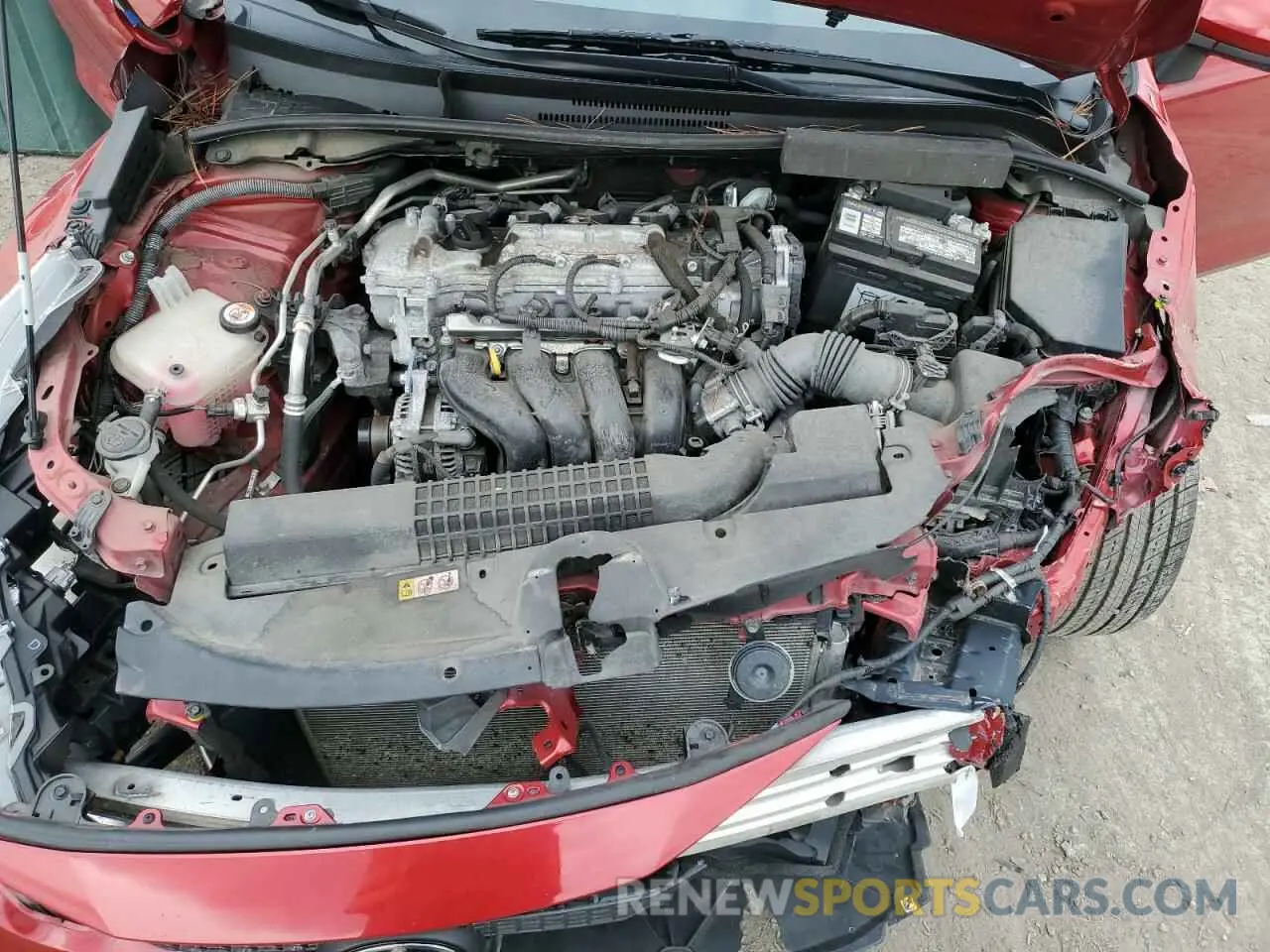 11 fotografías del automóvil dañado JTDEPRAE7LJ096191 TOYOTA COROLLA 2020