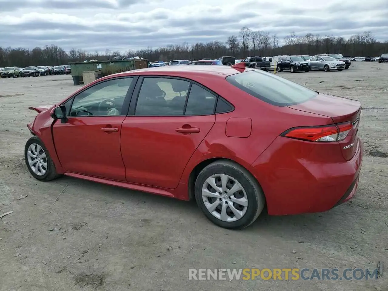 2 fotografías del automóvil dañado JTDEPRAE7LJ096191 TOYOTA COROLLA 2020
