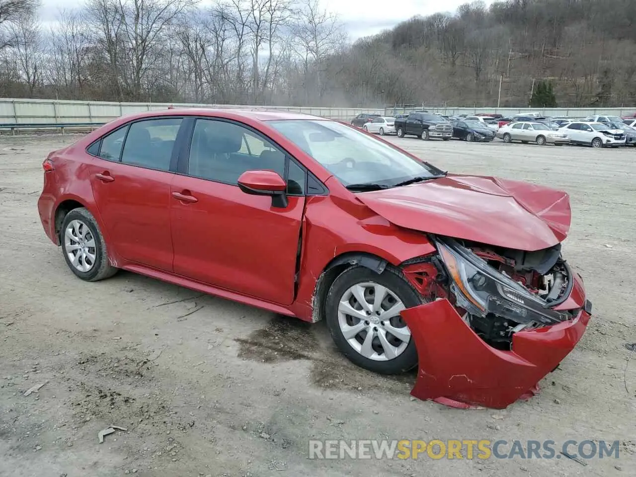 4 fotografías del automóvil dañado JTDEPRAE7LJ096191 TOYOTA COROLLA 2020
