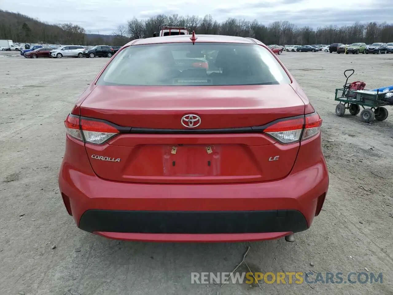 6 fotografías del automóvil dañado JTDEPRAE7LJ096191 TOYOTA COROLLA 2020