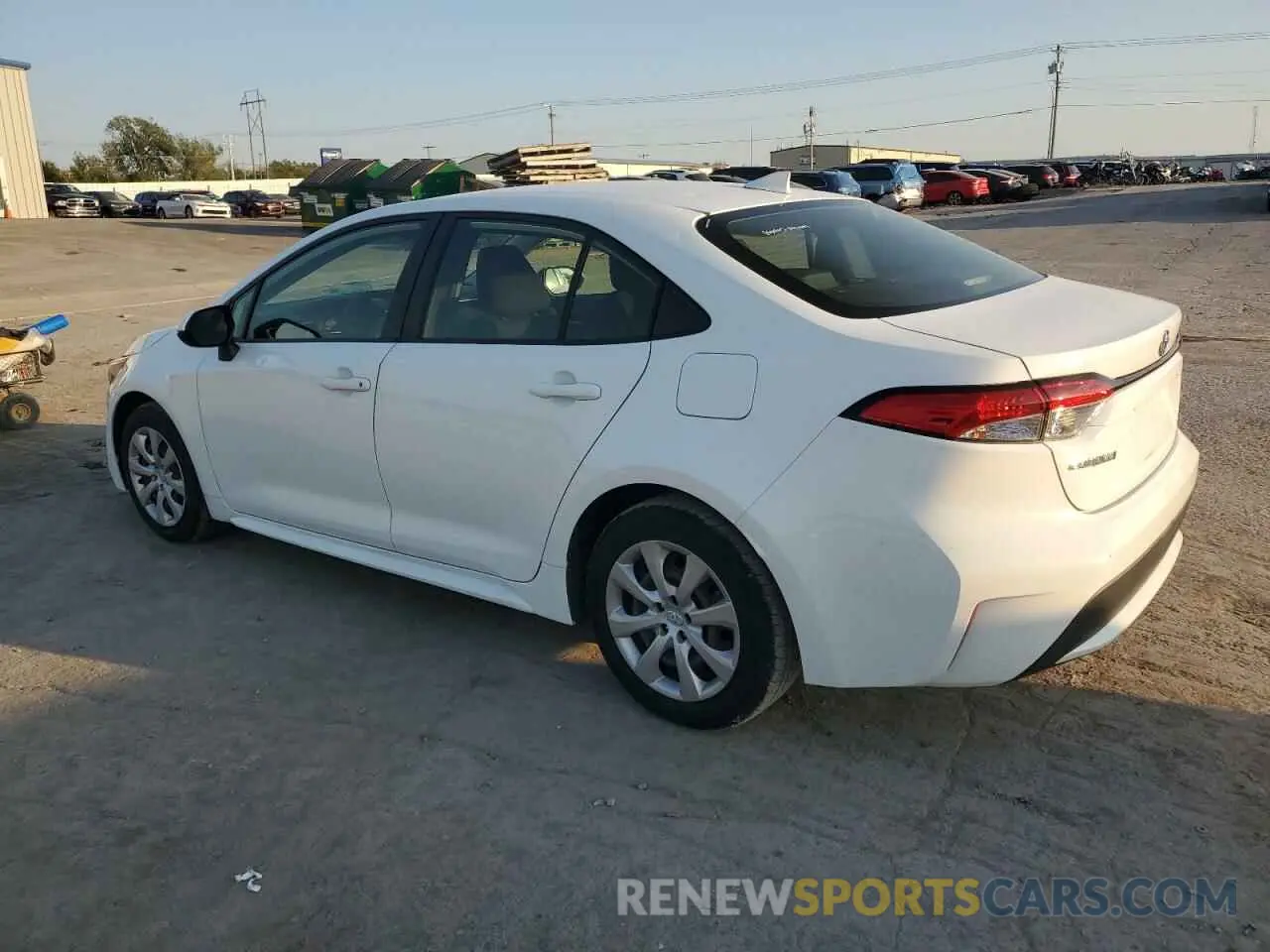 2 fotografías del automóvil dañado JTDEPRAE7LJ098572 TOYOTA COROLLA 2020