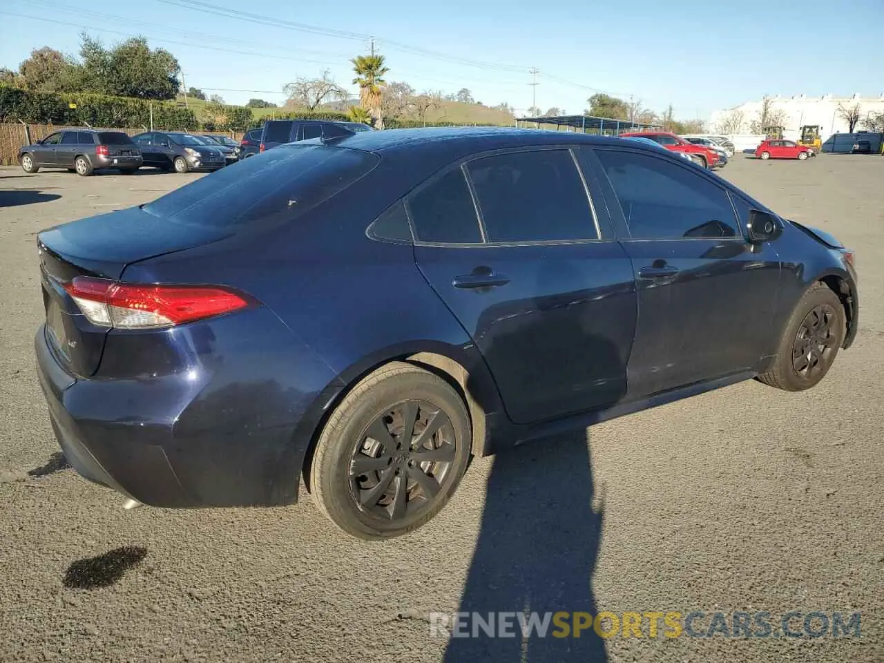 3 fotografías del automóvil dañado JTDEPRAE7LJ099866 TOYOTA COROLLA 2020
