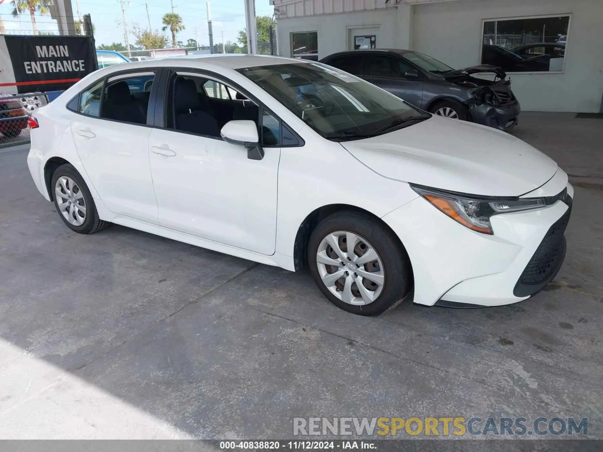 1 fotografías del automóvil dañado JTDEPRAE7LJ102040 TOYOTA COROLLA 2020