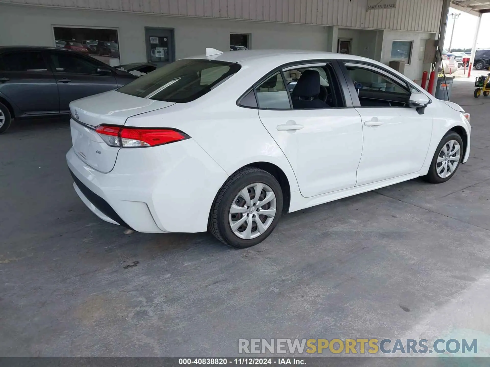 4 fotografías del automóvil dañado JTDEPRAE7LJ102040 TOYOTA COROLLA 2020