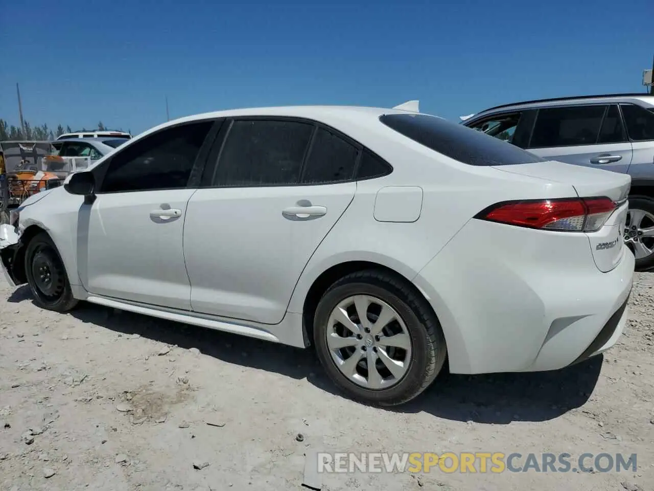 2 fotografías del automóvil dañado JTDEPRAE7LJ102233 TOYOTA COROLLA 2020