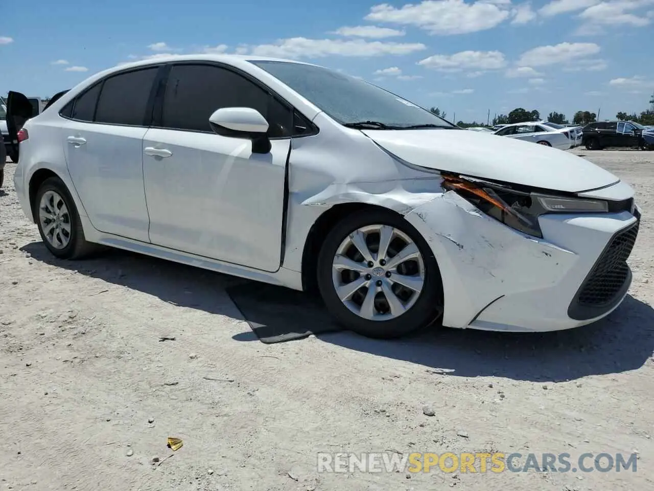 4 fotografías del automóvil dañado JTDEPRAE7LJ102233 TOYOTA COROLLA 2020