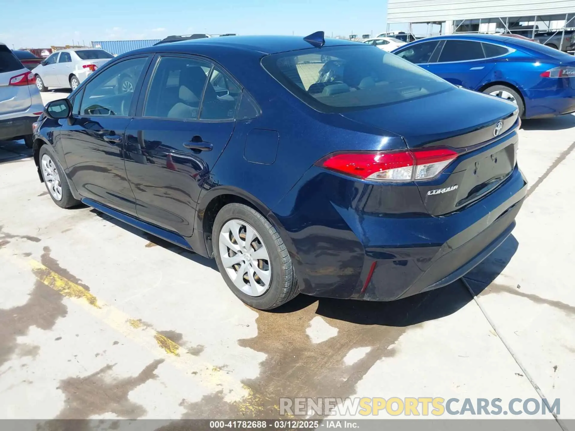 3 fotografías del automóvil dañado JTDEPRAE7LJ106671 TOYOTA COROLLA 2020