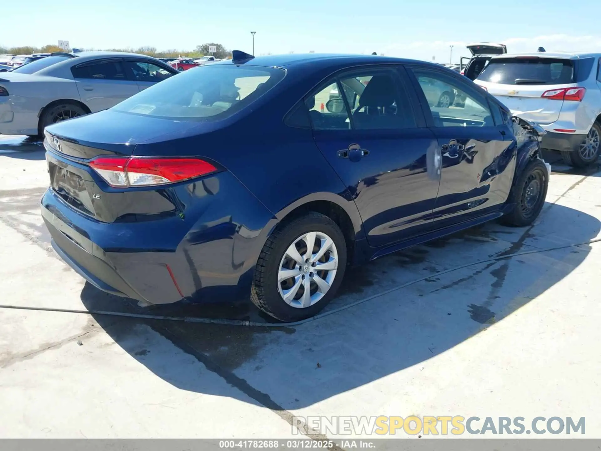4 fotografías del automóvil dañado JTDEPRAE7LJ106671 TOYOTA COROLLA 2020